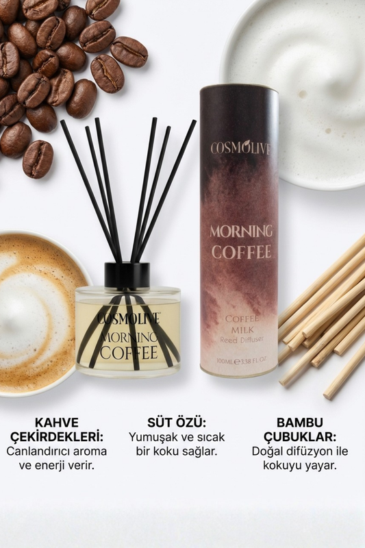 Oda Kokusu Bambu Çubuklu Kahve & Süt Kokulu 100 ml
