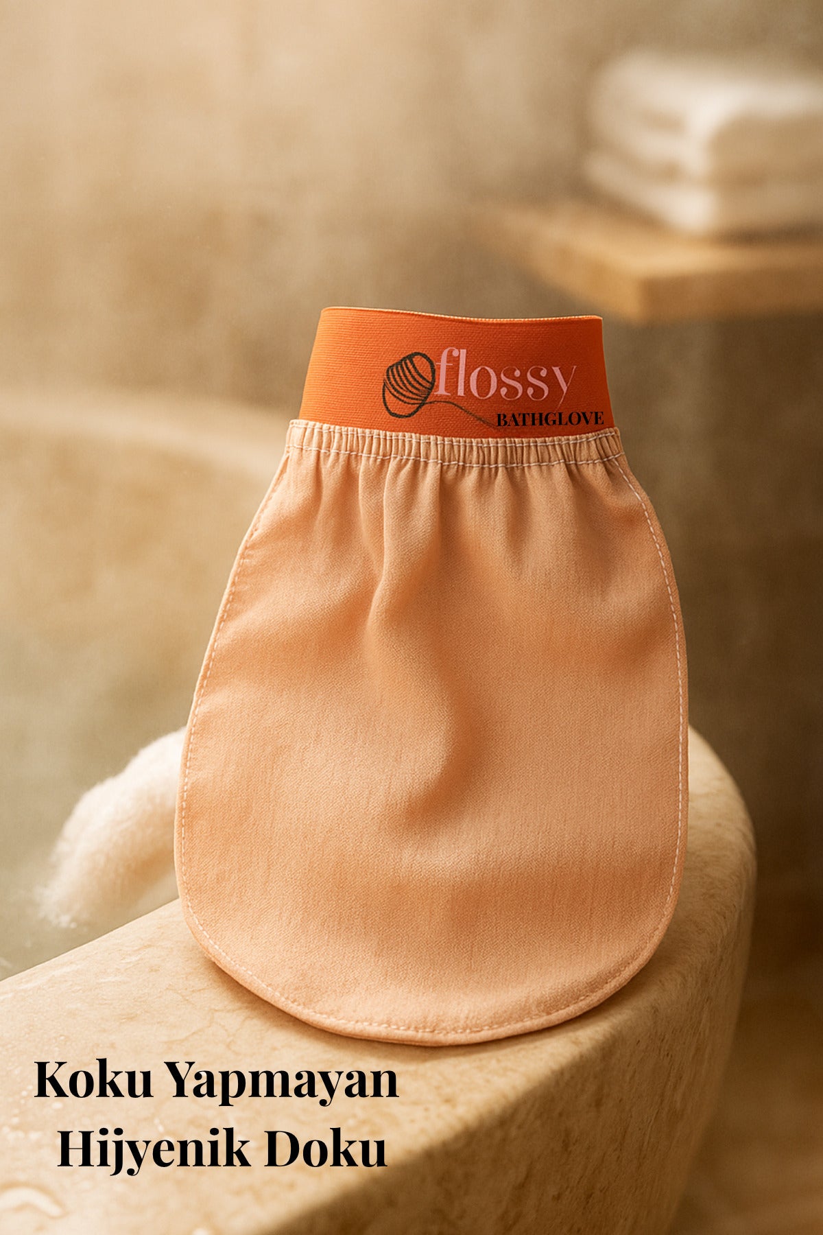 %100 İpek Kese Banyo ve Duş Cilt Bakımı Floş Yüz Vücut Kesesi Peeling Eldiveni Rosea - 6