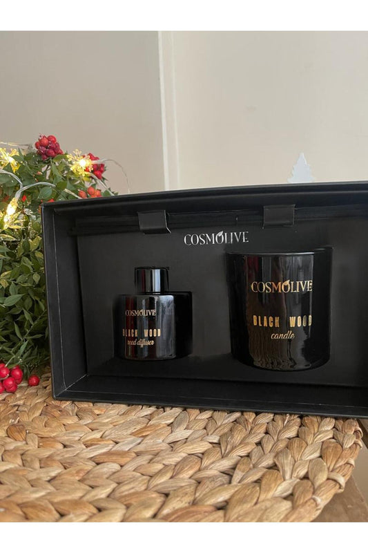 Oda Kokusu Ve Mum Siyah Yılbaşı Hediyelik Özel Kutu 100 ml - 2
