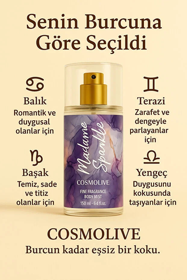 Body Mist Madame Sparkle Seyahat Boy