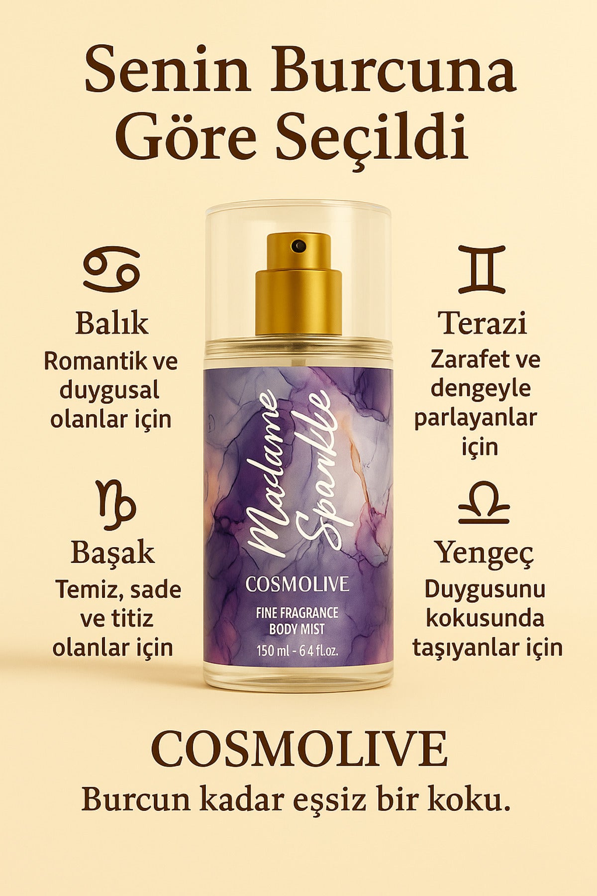 Vücut Spreyi Body Mist Sedir Ağacı & Yasemin Seyahat Boy Kadın Işıltılı Nemlendirici - 6