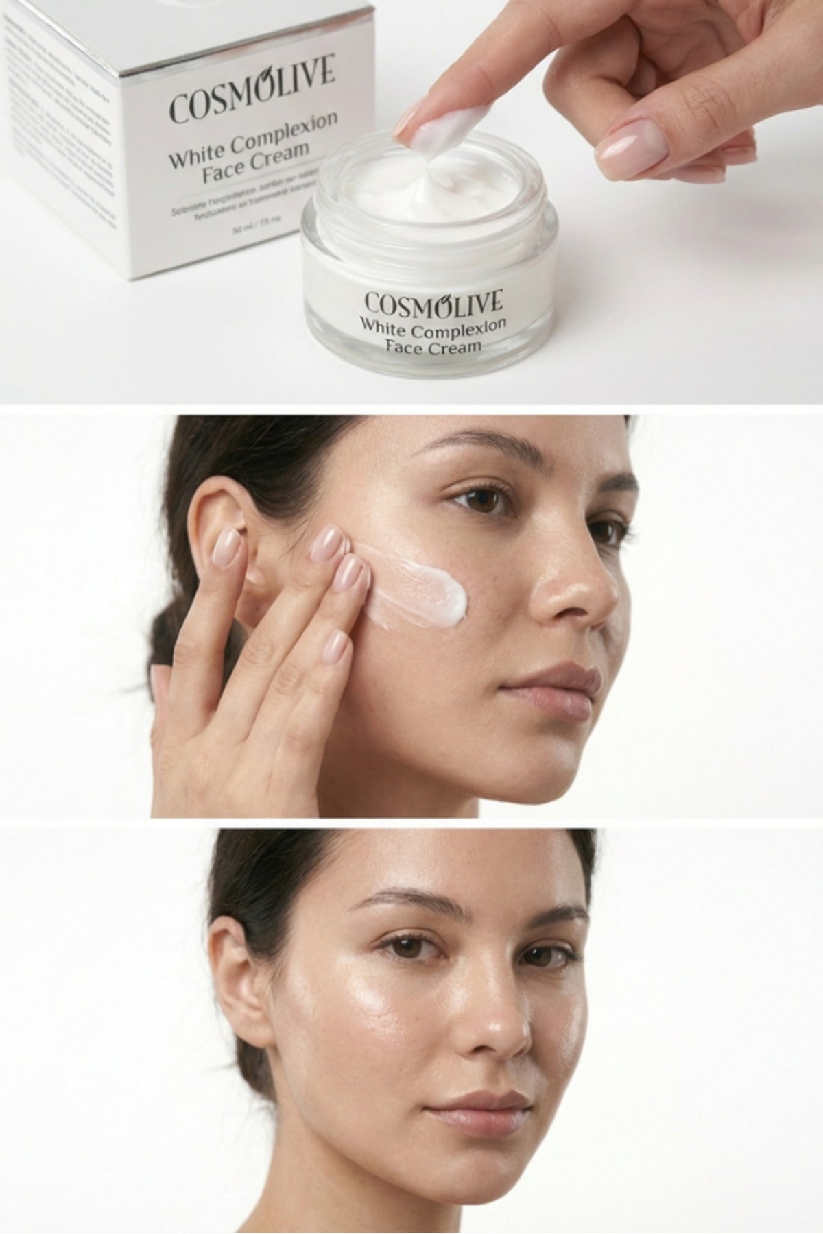 Yüz & Vücut Kremi Cilt Beyazlatıcı Leke Karşıtı Nemlendirici Cam Kavanoz Genital Bölge - 8