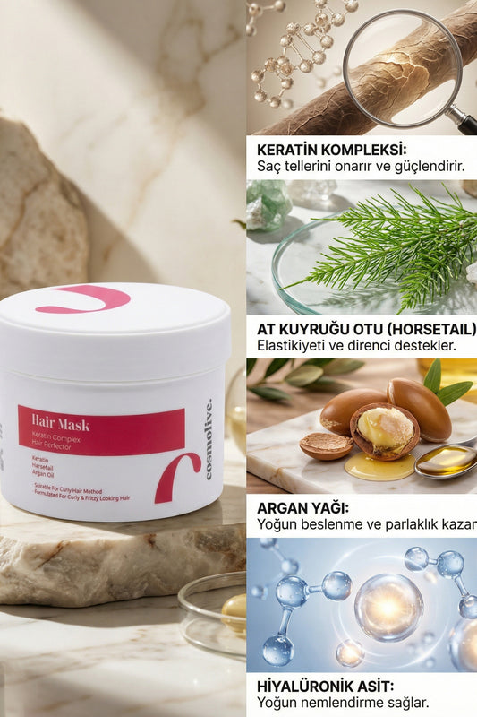 Saç Maskesi Keratin Complex Hair Mask Onarıcı Kabarma Karşıtı & Bukle Dostu - 2