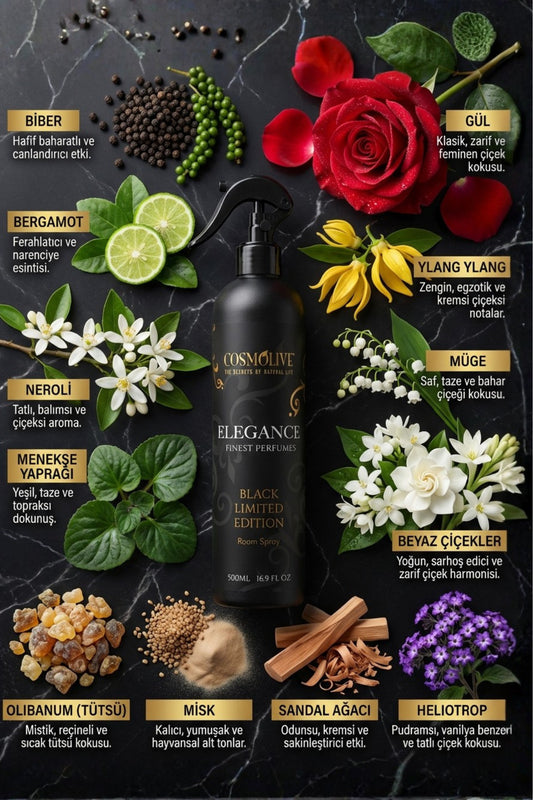 Oda Kokusu Spreyi Çiçeksi & Miskli Elegance Oda Parfümü 500 ml - 2