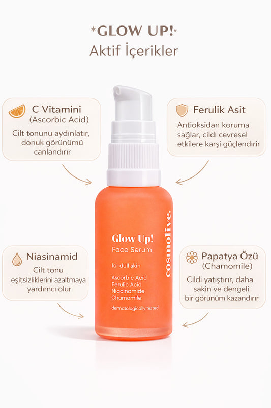 Profesyonel C vitamini Yüz Serum Aydınlatıcı Askorbik Asit Ferulik Asit Niasinamid Papatya - 2