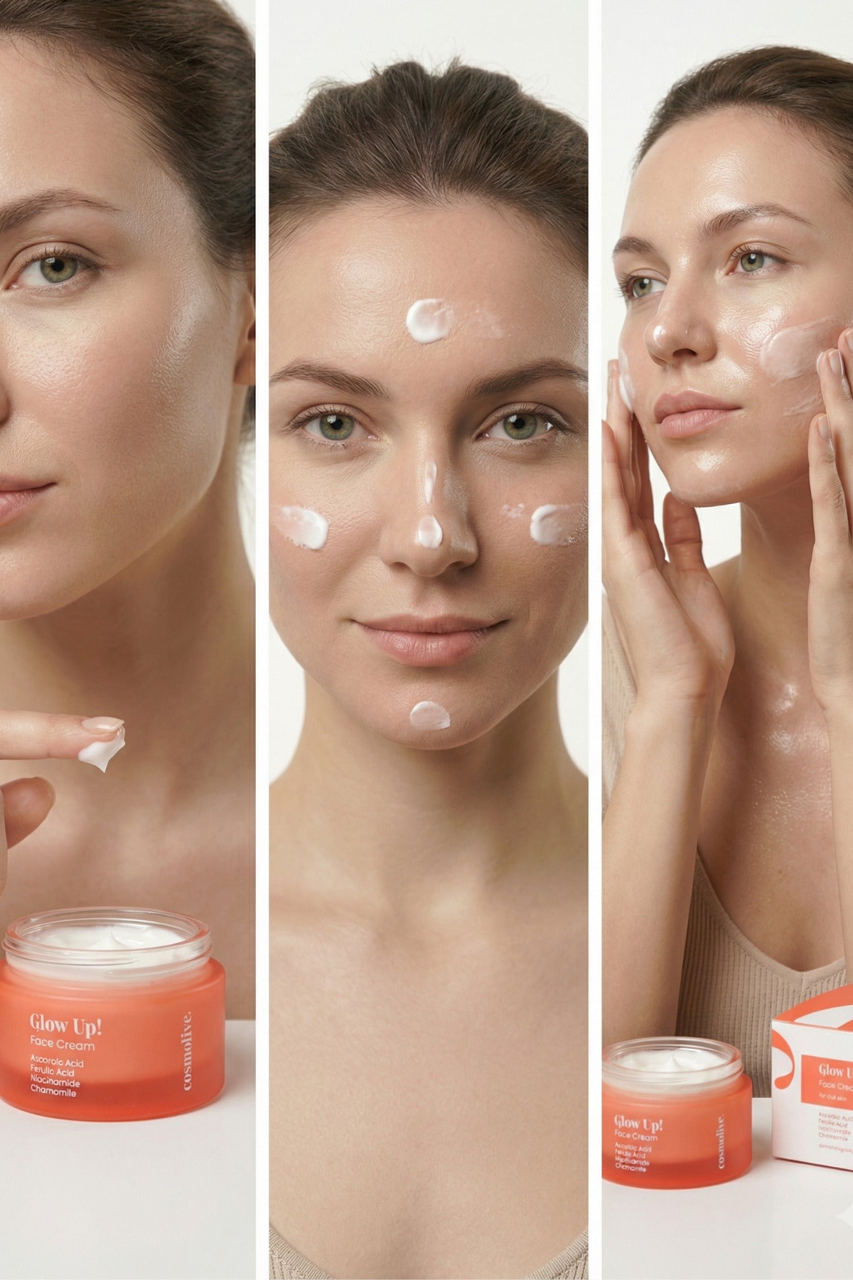 Aydınlatıcı Yüz Kremi Askorbik Asit Ferulic Asit Niasinamid Nemlendirme - 7