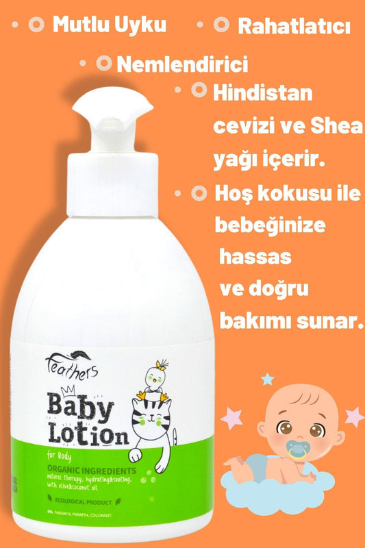 Bebek Losyonu Organik Içerikli Zeytinyağı & Aloe Vera Paraben & Parafin Içermez 300 ml - 4