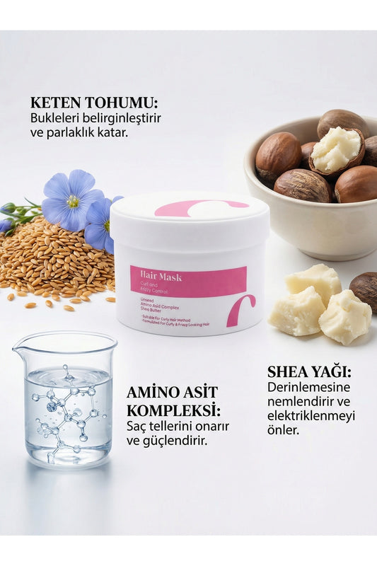 Saç Maskesi Bukle Belirginleştirici & Kabarma Karşıtı Bakım - 2