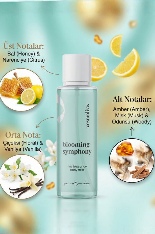 Vücut Spreyi Body Mist Golden Honey Blooming Symphony Işıltılı Nemlendirici Kadın 250 ml - 2