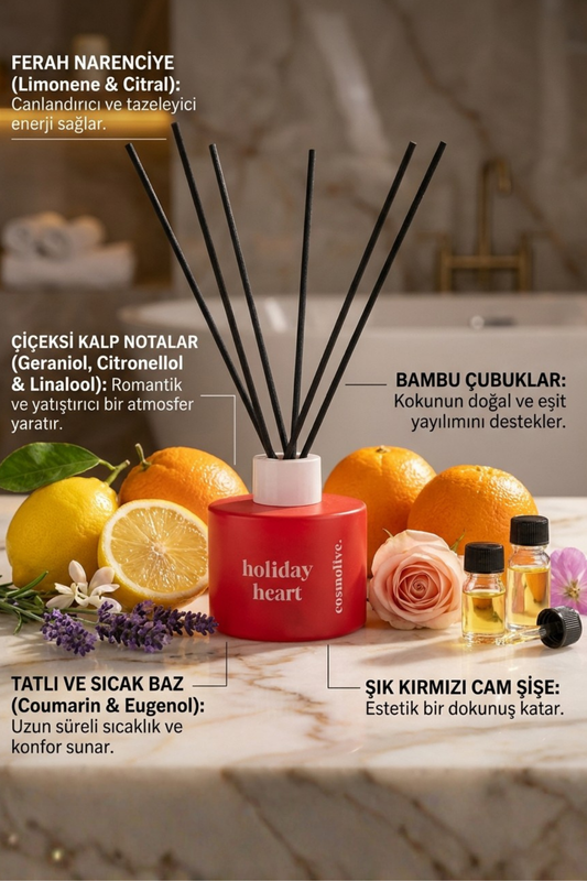 Holiday Heart Oda Parfümü Tatil Esintili Sıcak ve Zarif Koku 100 ml