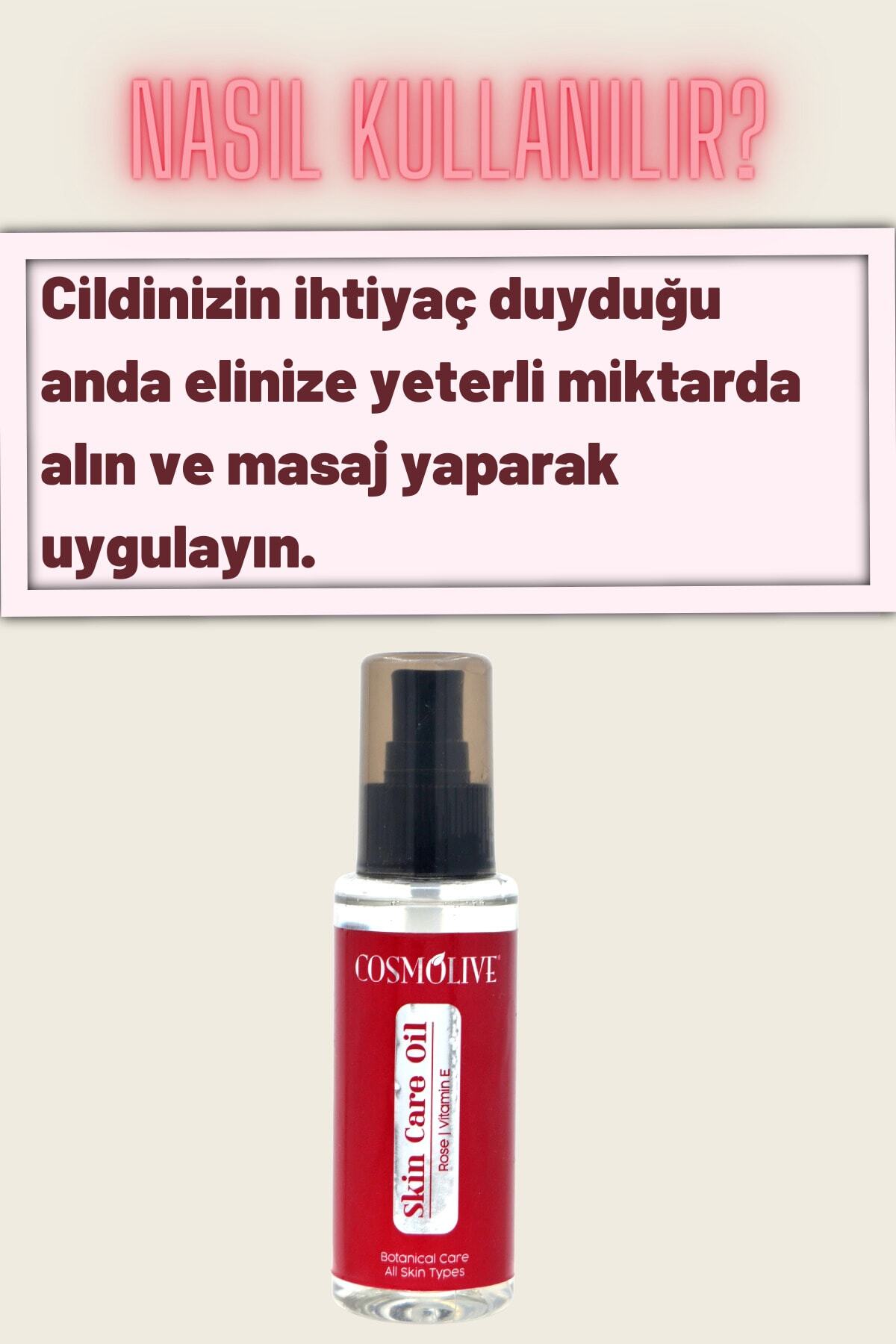 Cilt Bakım Yağı Gül Ve E Vitamini 100 ml - 5