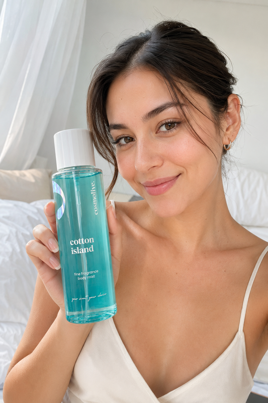 Cotton Island body mist - model kullanim