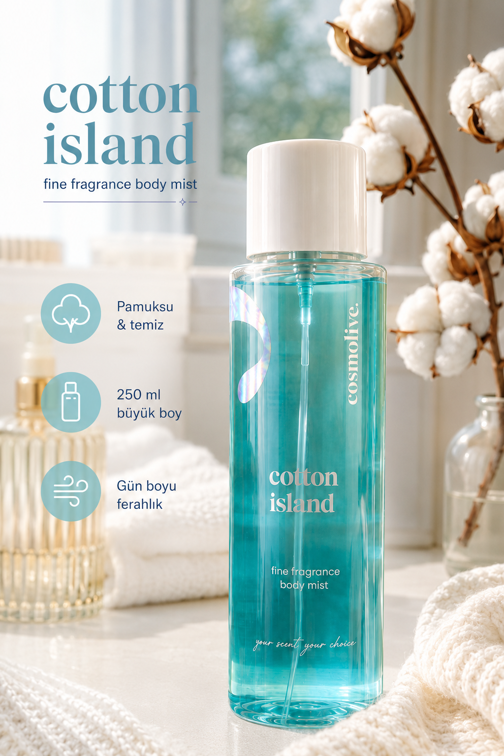 Cotton Island body mist - ozellikler
