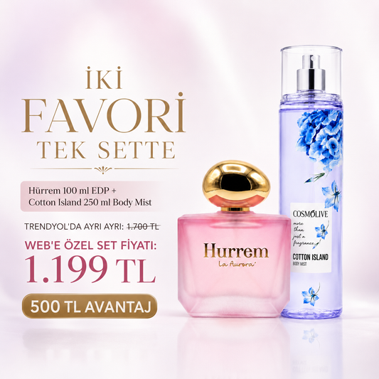 Hürrem Parfüm & Cotton Island Body Mist Vücut Spreyi İkili Set