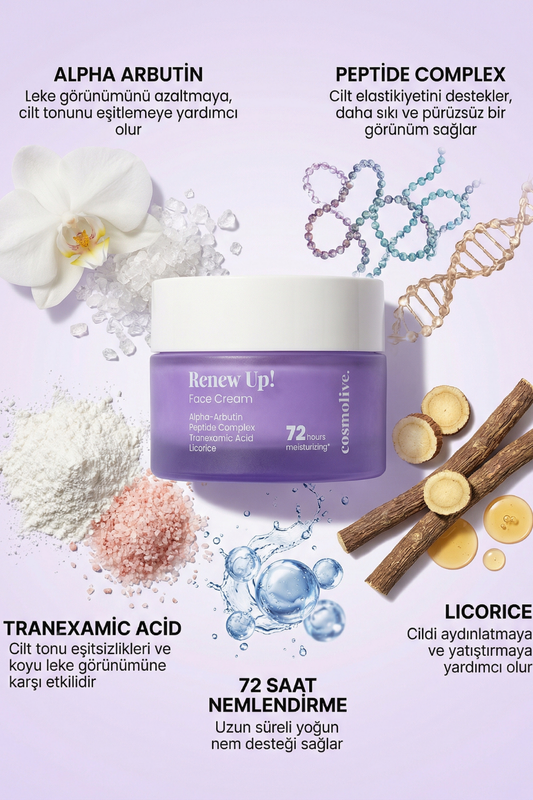 Yüz Kremi Koyu Leke Karşıtı Aydınlık & Pürüzsüz Cilt Için Etkili Bakım