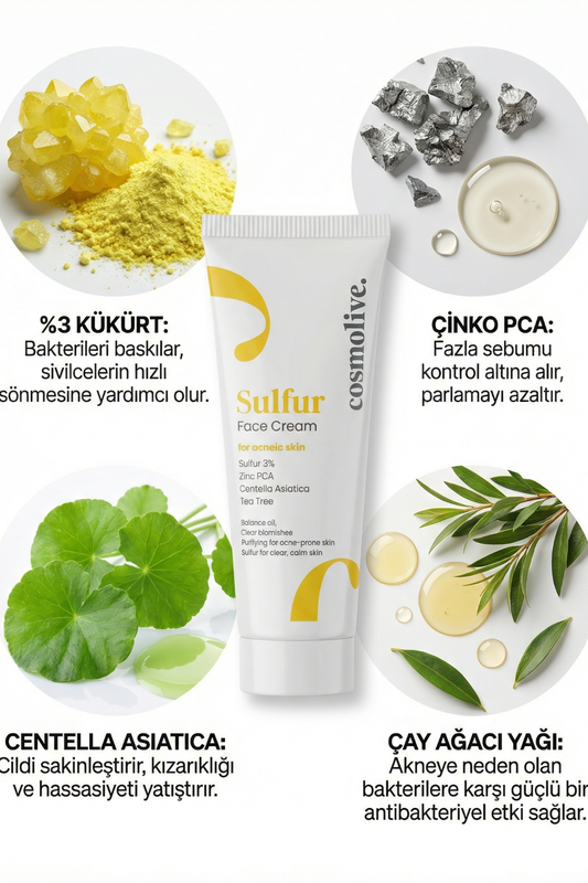 Doğal Sabun Sülfür Yüz Saç Cilt Bakımı Kokulu 125 gr