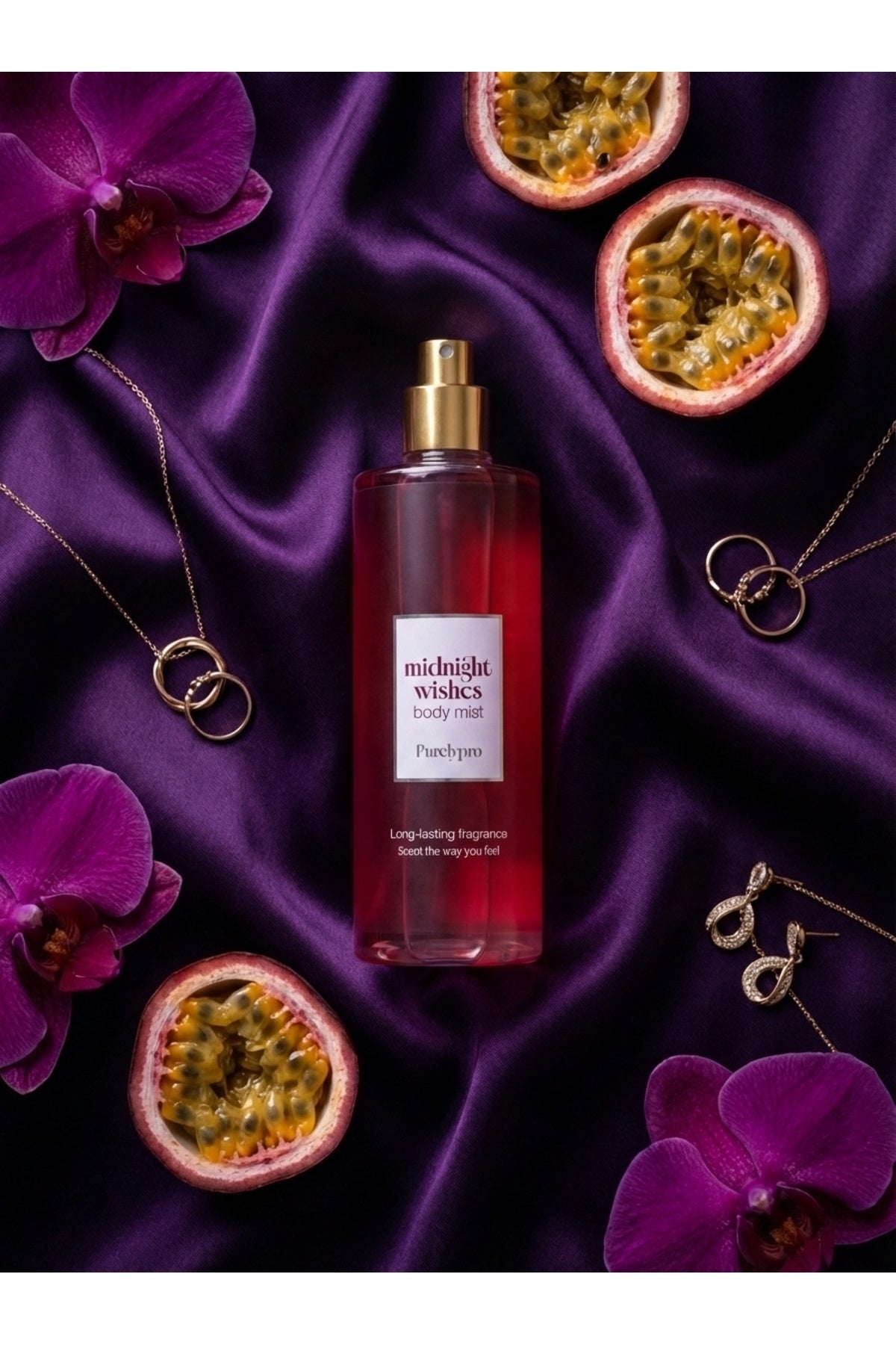 Vücut Spreyi Body Mist PurelyPro Midnight Wishes Bombshel Parfüm Gücünde Kalıcı - 4