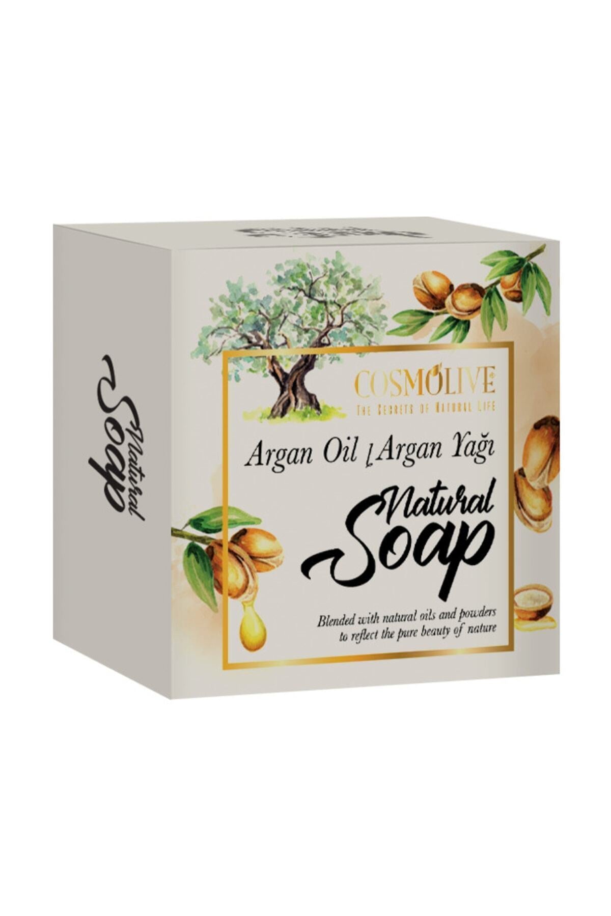 Doğal Sabun Argan Yüz Saç Cilt Bakımı Kokulu 125 gr