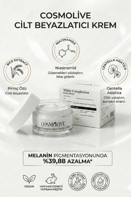 Yüz & Vücut Kremi Cilt Beyazlatıcı Leke Karşıtı Nemlendirici Cam Kavanoz Genital Bölge - 2