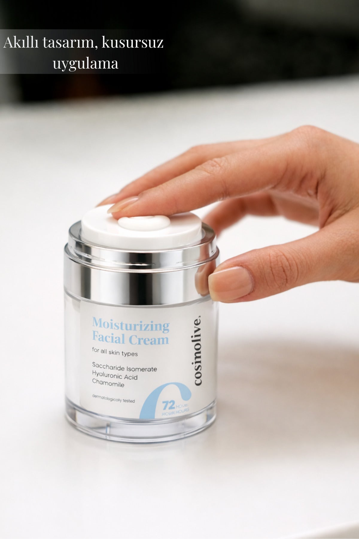 Yüz Kremi Saccharide Isomerate & Hyaluronik Asit Uzun Süreli Nem Papatya 72 Saat Etki - 5
