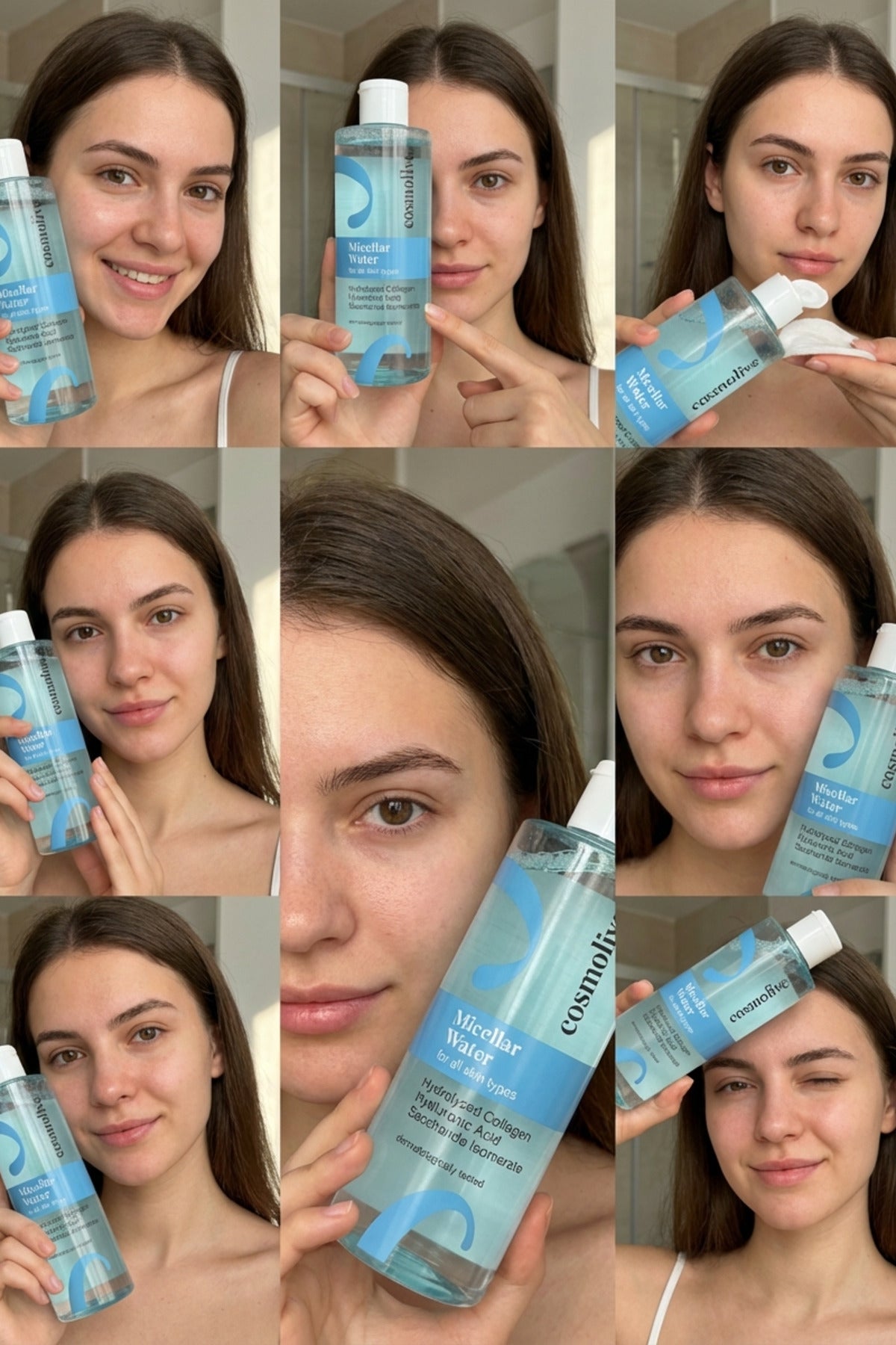 Makyaj Temizleyici 390 ml Yüz Temizleyici Hyalüronik Asit Tüm Cilt Tipleri Için - 6
