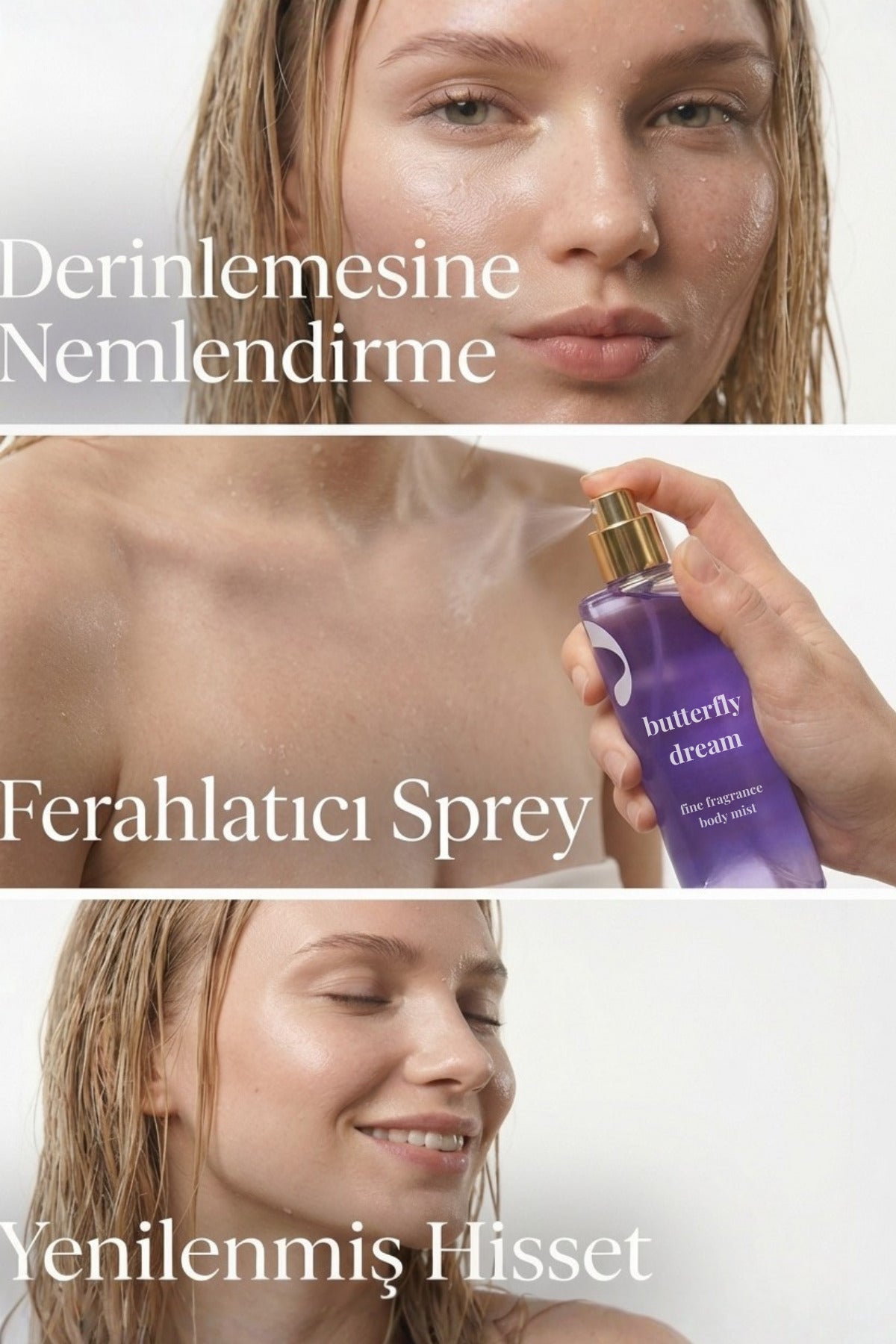 Vücut Spreyi Body Mist Love Spell Butterfly Dream Işıltılı Nemlendirici Kadın 250 ml - 5