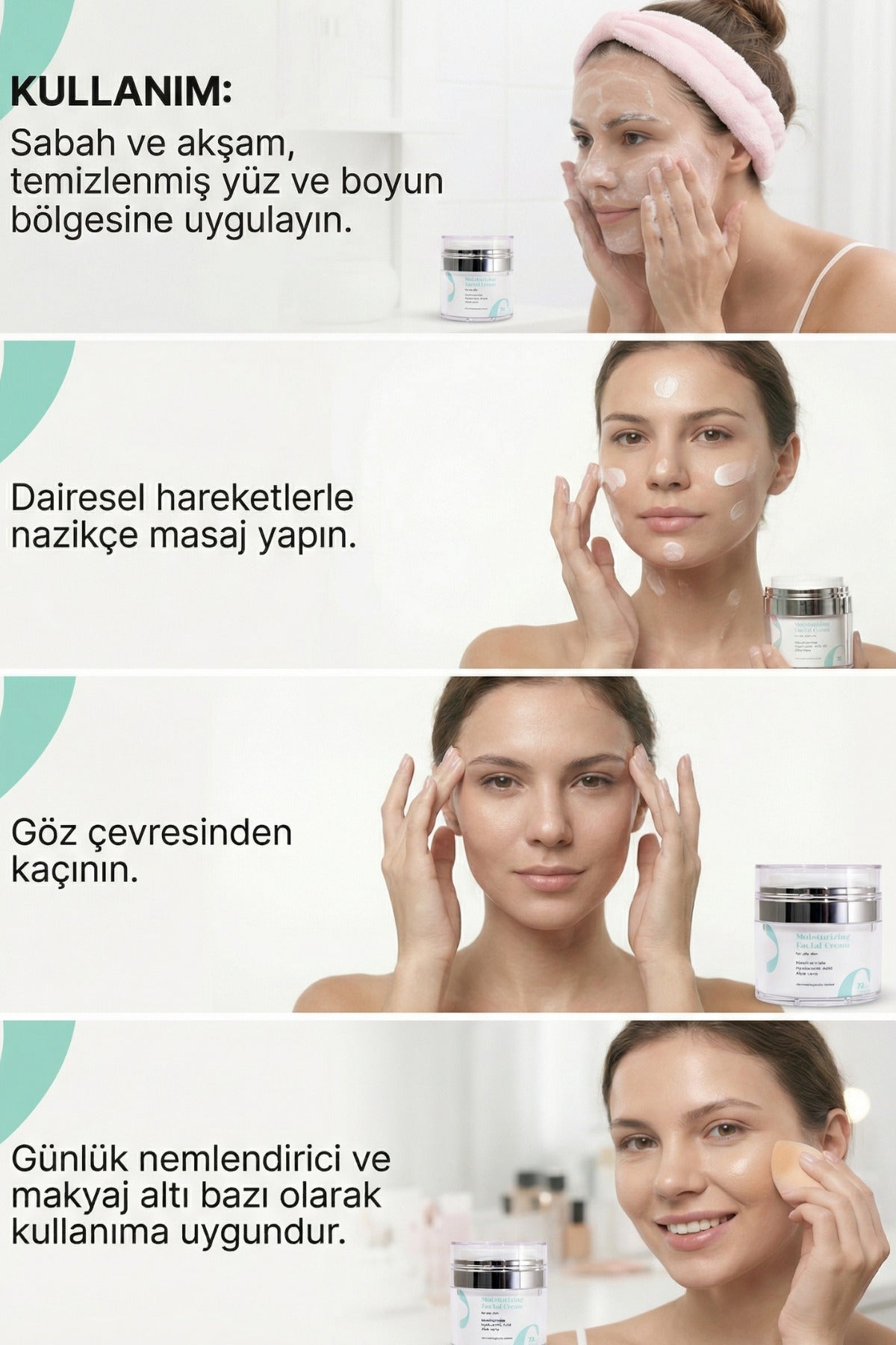 Yüz Kremi Yağlı Ciltler Için Niasinamid & Aloe Vera 72 Saat Nem Cilt Dengesi - 7
