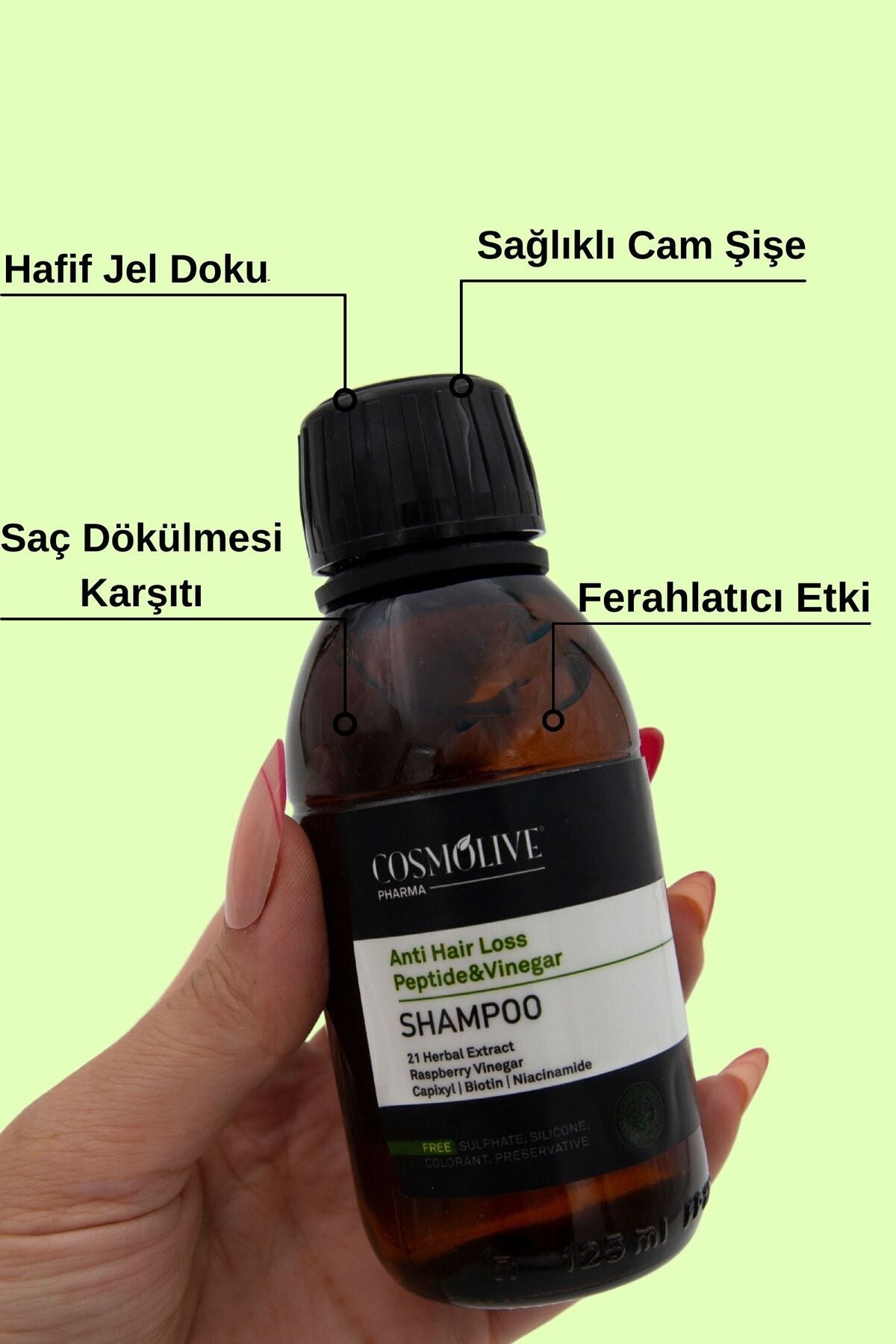 Şampuan Saç Dökülmesi Karşıtı Sülfatsız Hızlı Uzatma Onarıcı Besleyici Dolgunlaştırıcı - 5