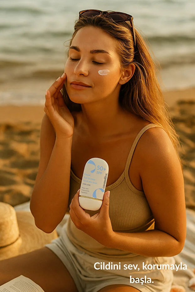 Yüz Güneş Kremi Yağlı - Kuru - Karma Ciltler