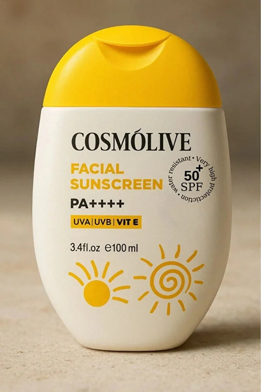 Güneş Kremi %100 Doğal Yüz Spf 5 Yağlı - Kuru - Karma Ciltler Su Bazlı