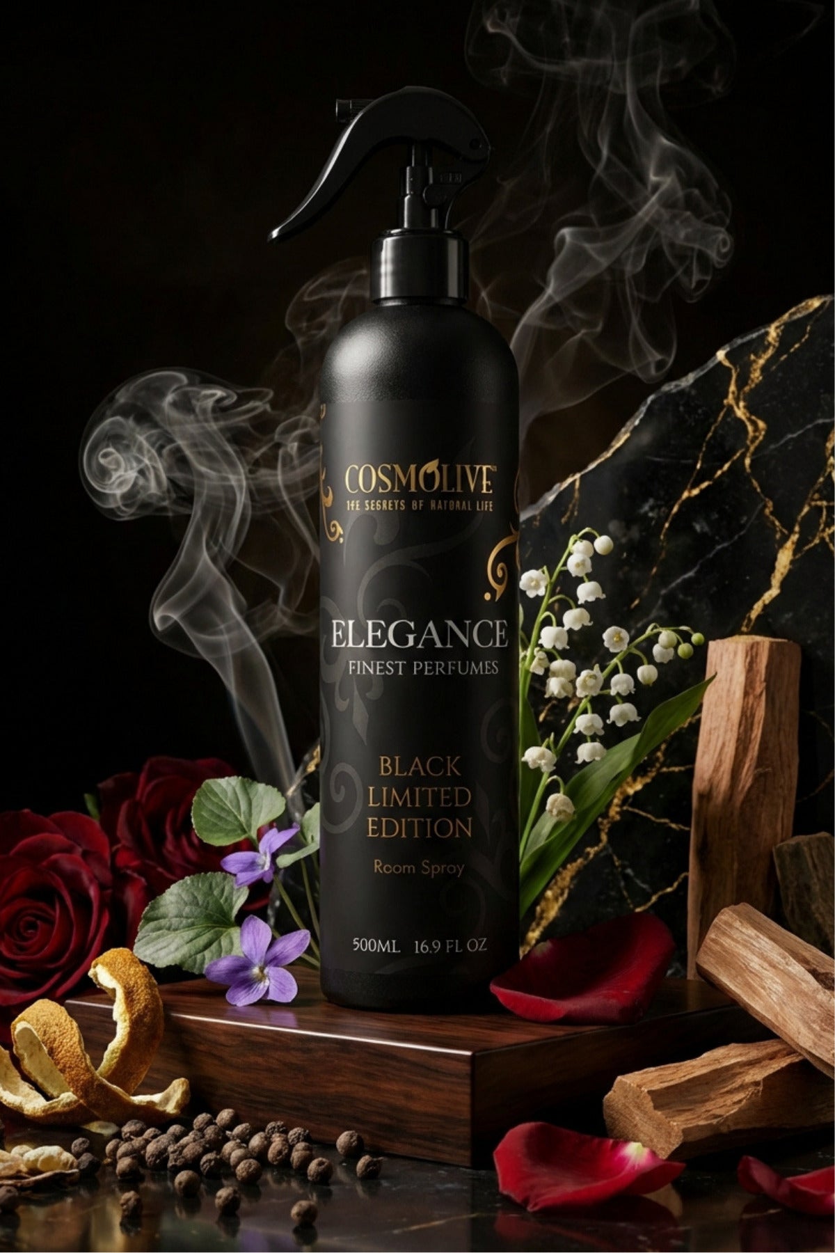 Oda Kokusu Spreyi Çiçeksi & Miskli Elegance Oda Parfümü 500 ml - 4