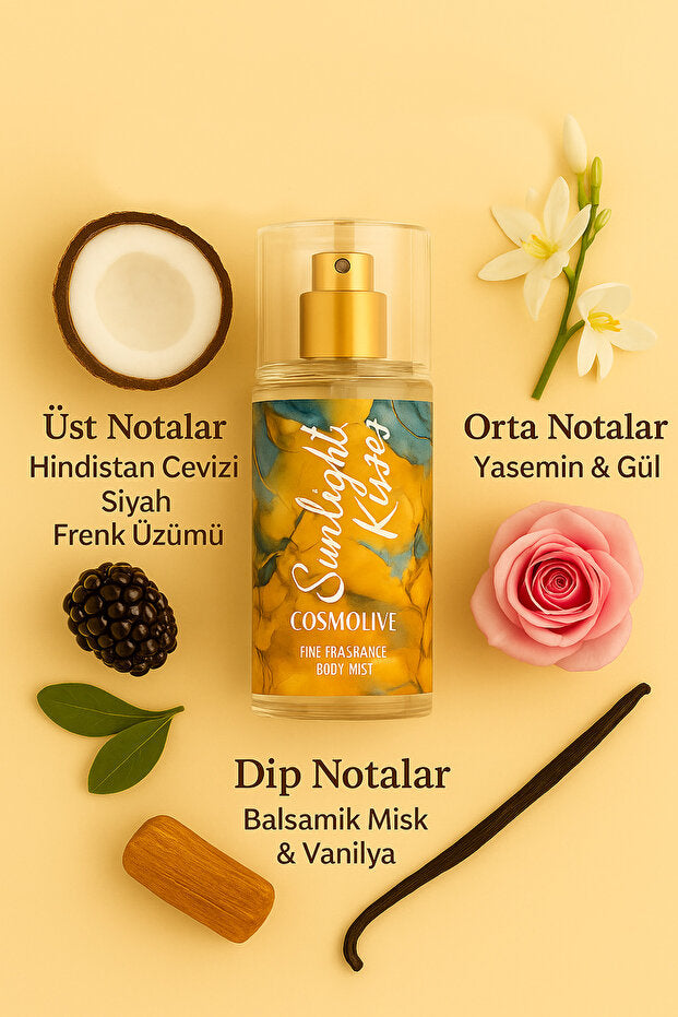 Body Mist Sunlight Kisses Seyahat Boy