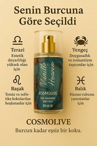 Body Mist  Vanilla Heaven Seyahat Boy