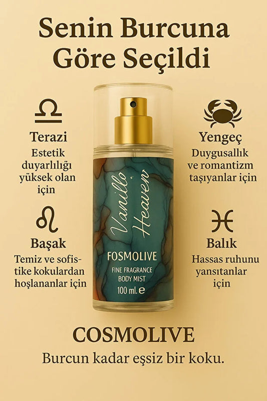 Body Mist  Vanilla Heaven Seyahat Boy