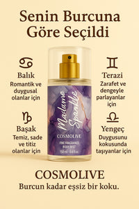 Vücut Spreyi Body Mist Sedir Ağacı & Yasemin Seyahat Boy Kadın Işıltılı Nemlendirici - 6