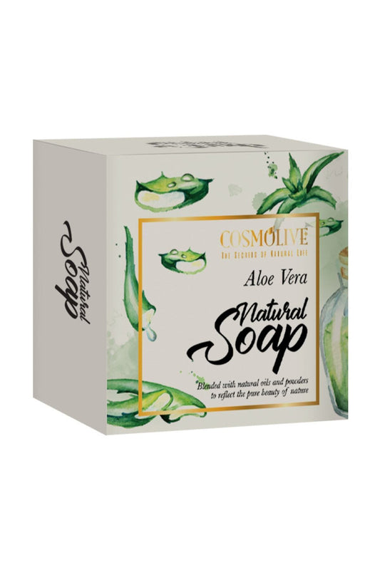 Doğal Sabun Aloe Vera Sütü Yüz Saç Cilt Bakımı Kokulu 125 gr