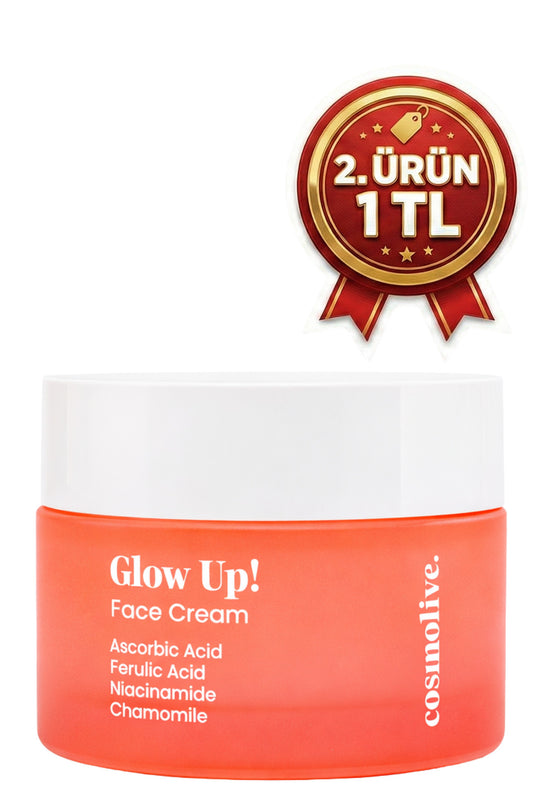 Aydınlatıcı Yüz Kremi Askorbik Asit Ferulic Asit Niasinamid Nemlendirme