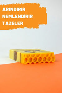 El Yapımı Sabun Bal & Badem Hassas Ciltlere Özel Yüz Saç Bakımı 100 gr - 3