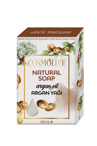 Doğal Sabun Argan Yağı Yüz Saç Cilt Bakımı Kokulu 100 gr