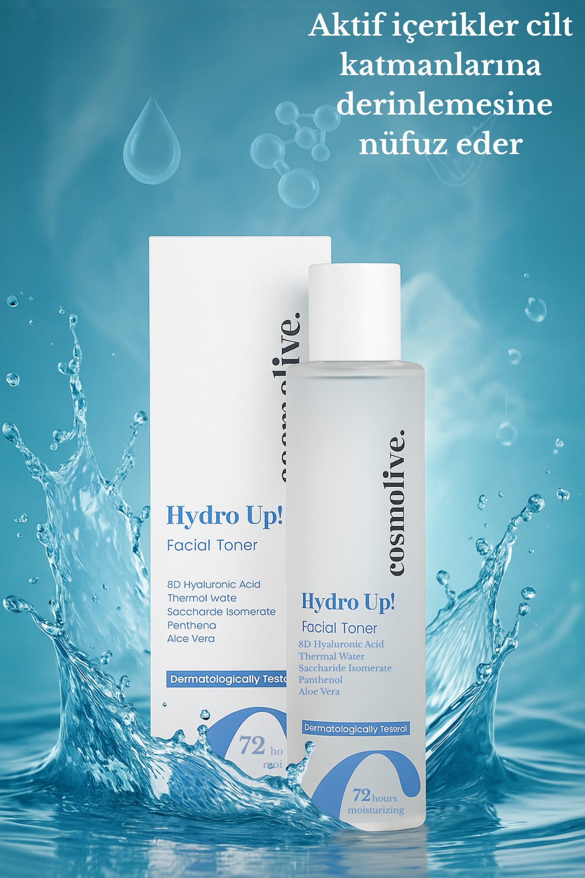 Yüz Toniği Dermatolojik Onaylı Nemlendirme Yatıştırma Cilt Bariyeri Güçlendirici - 7