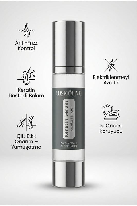 Saç Bakım Yağı Keratin Serumu Onarıcı Canlandırıcı Hızlı Uzatma Cilt Yumuşatıcı 50 ml - 2