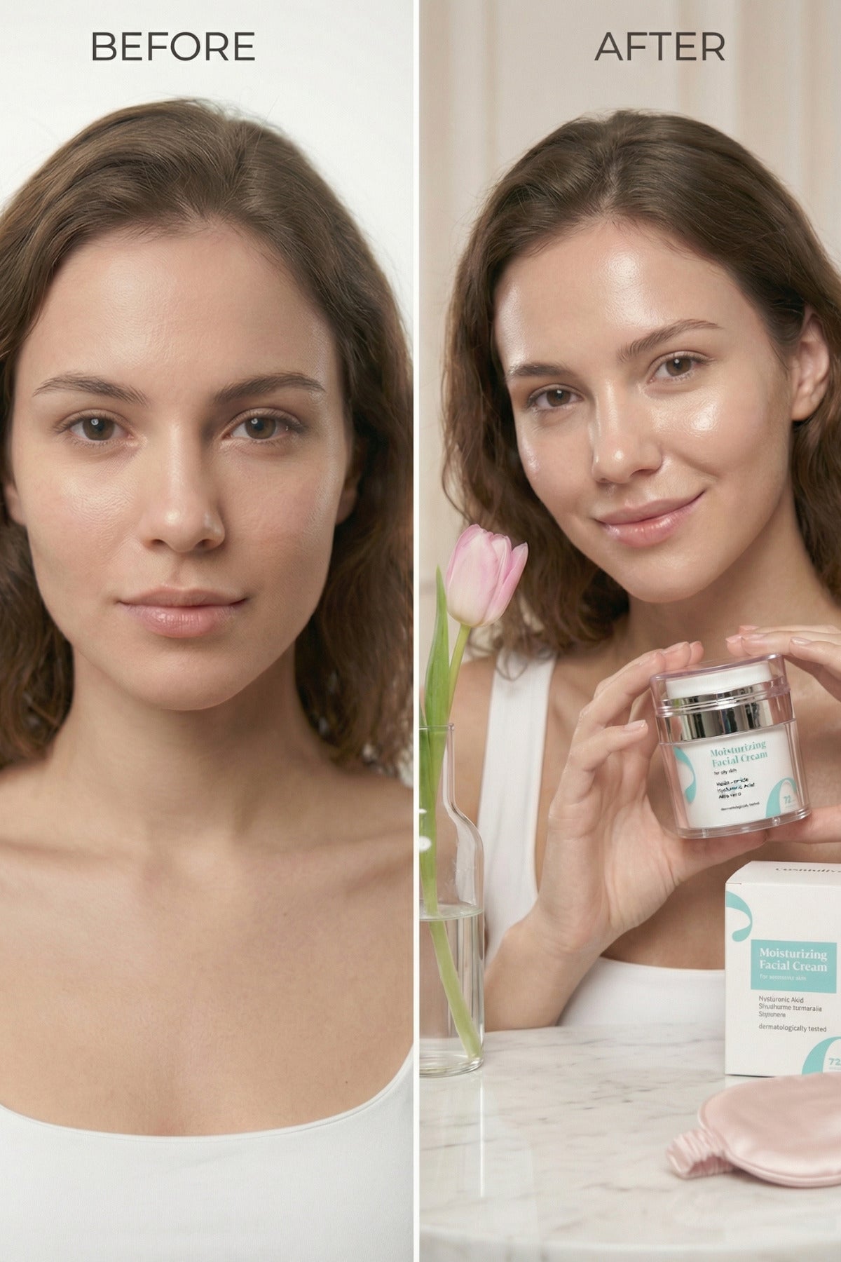 Yüz Kremi Yağlı Ciltler Için Niasinamid & Aloe Vera 72 Saat Nem Cilt Dengesi - 5