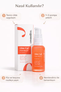 Profesyonel C vitamini Yüz Serum Aydınlatıcı Askorbik Asit Ferulik Asit Niasinamid Papatya - 3