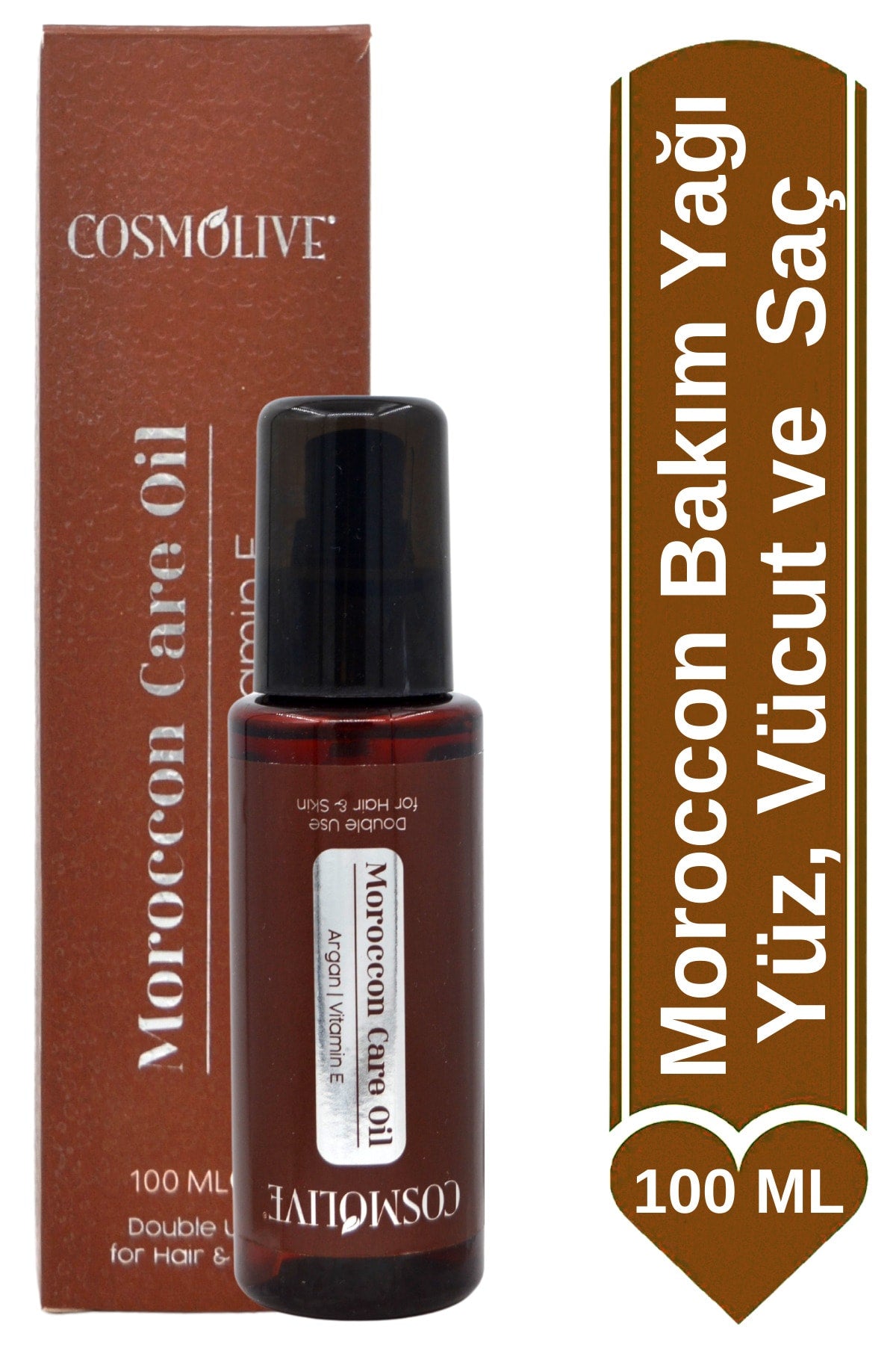 Moroccon Bakım Yağı Argan Ve E Vitamini Yüz, Cilt Ve Saç Onarıcı, Nemlendirici