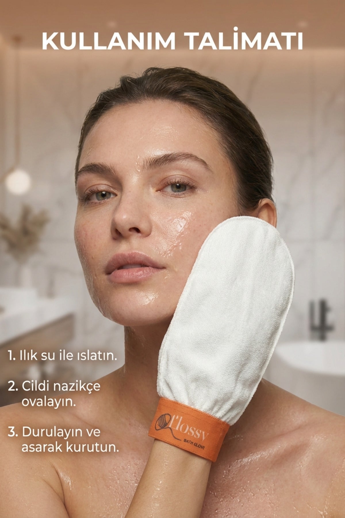 %100 İpek Kese Banyo Kesesi ve Duş Cilt Bakımı Floş Yüz Vücut Kesesi Peeling Eldiveni Viridis - 6