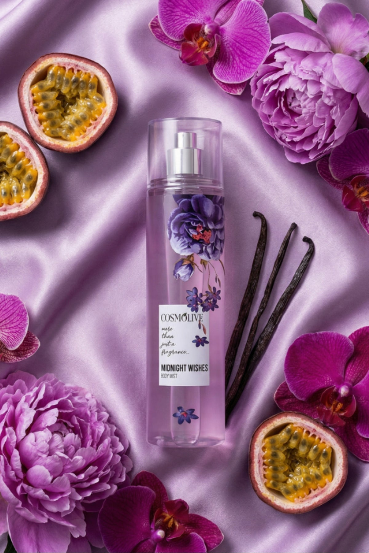 Vücut Spreyi Body Mist Bombshell Midnight Wishes Kadın Işıltılı Nemlendirici 250 ml - 3