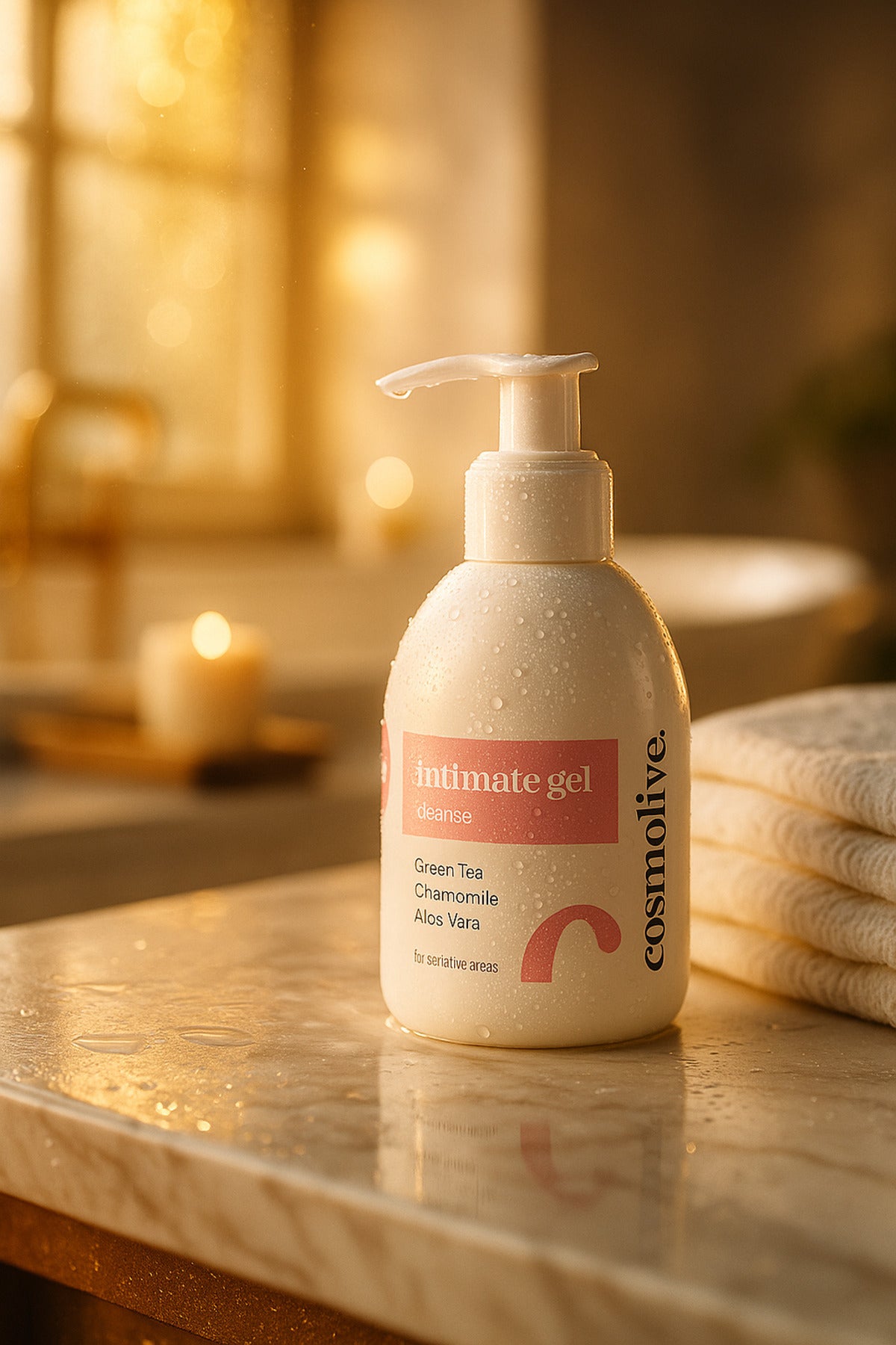 İntim Yıkama Jeli 300ml Genital Bölge Koku Giderici Batık Giderici Aloe Vera & Papatya - 3