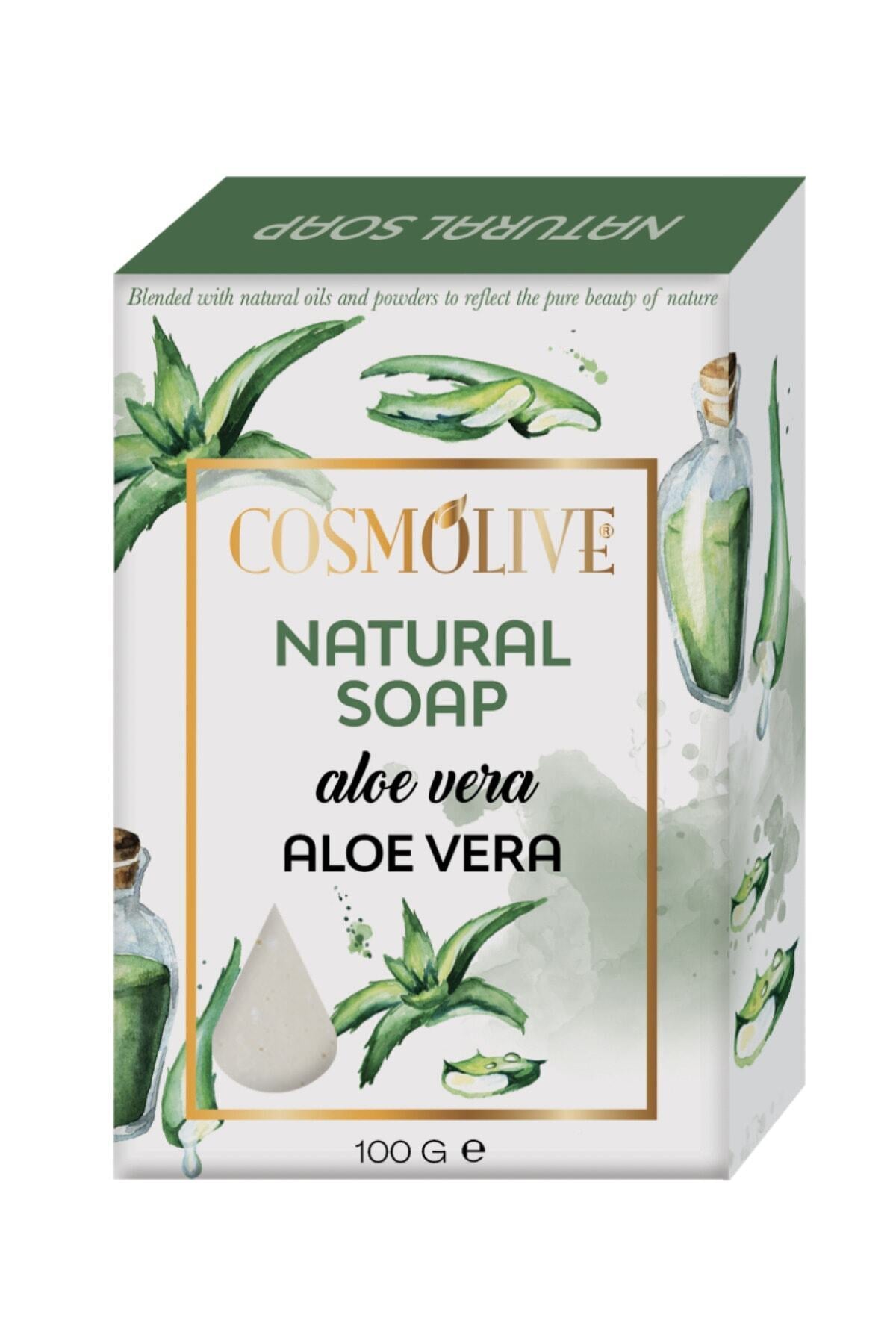 Doğal Sabun Aloe Vera Yüz Saç Cilt Bakımı Kokulu 100 gr