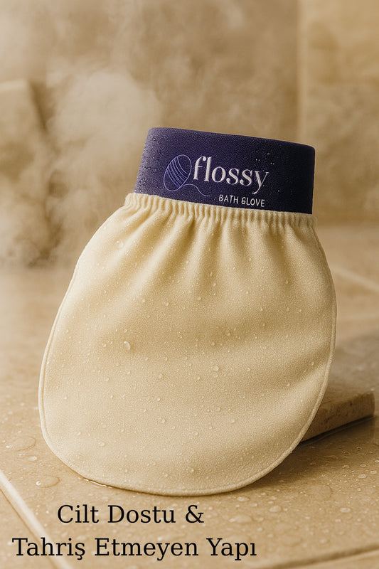 %100 İpek Kese Banyo ve Duş Cilt Bakımı Floş Yüz Vücut Kesesi Peeling Eldiveni - 2