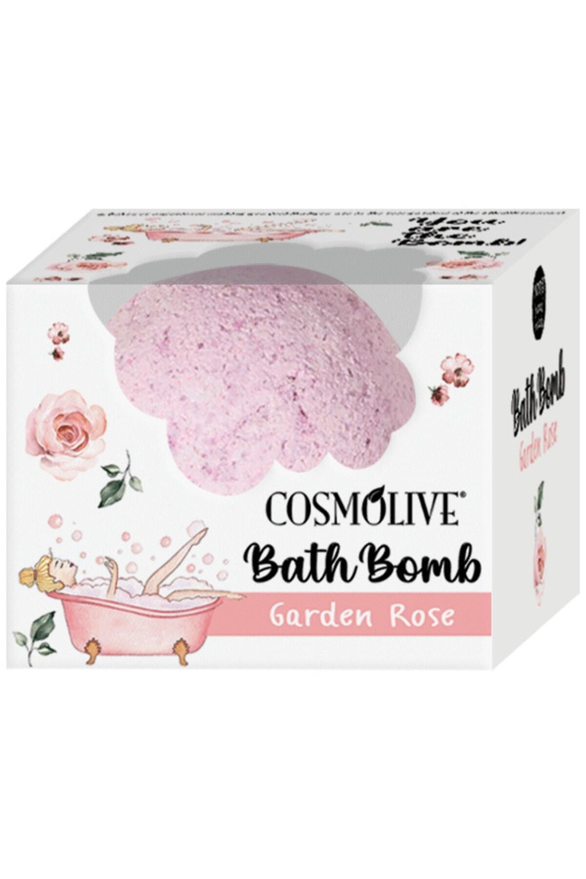 Cosmolıve Banyo Bombası, Banyo Topu - Bahçe Gülü 70 gr
